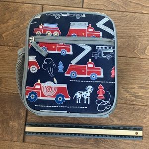 Pottery Barn Kids Used Lunchbox • Fireman Themed